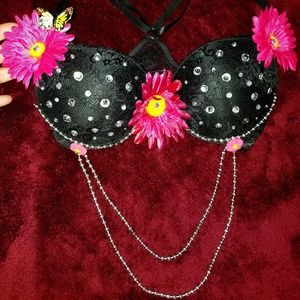 Rave EDC Daisy Flower Bra 34C EDM Festival 